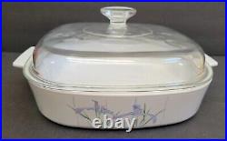 10 pc Corning Shadow Iris Casserole Dishes with Pyrex Lids + Corning Lid 10 pc Corning Shadow Iris Casserole Dishes with Pyrex Lids + Corning Lid