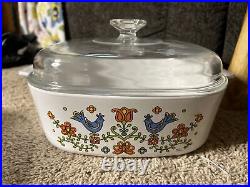 11 Pc Set Vintage Corning Ware Country Festival Casserole Baking Dishes Skillets