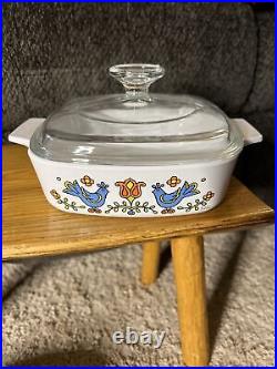 11 Pc Set Vintage Corning Ware Country Festival Casserole Baking Dishes Skillets