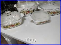 11pc RARE 1970s Vintage Corning Ware Porcelain Immaculate Condition