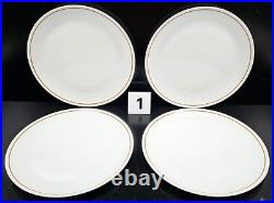 12 Corning Pyroceram Green Band Dinner Plates Set Vintage Table Retro Dishes Lot