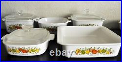14pc Lot. 1970 Corning Ware Spice Of Life Le Romarin A-10-B Le Persil SEE LIST
