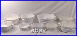 16 Piece Lot of Vintage Corning Ware in the Beautiful Blue Cornflower Pattern