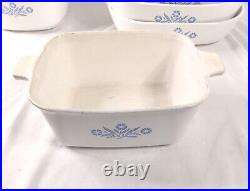 16 Piece Lot of Vintage Corning Ware in the Beautiful Blue Cornflower Pattern