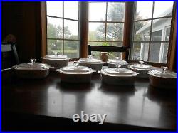 16 pc Set Vintage Corning Ware Blue Cornflower Casserole Baking Dishes with lids