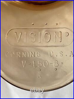 17 Pc VTG Corning Ware Visions Amber Cookware Pots Pans Skillet Lids Lot Pyrex