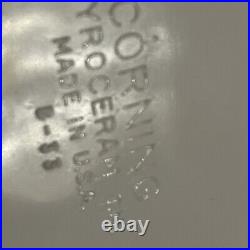 1958 1959 CORNINGWARE VTG G1 Embossed Bottom Stamp B-33 Blue Cornflower Dish