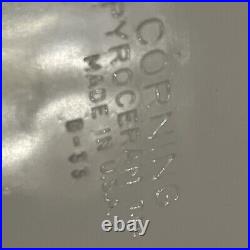 1958 1959 CORNINGWARE VTG G1 Embossed Bottom Stamp B-33 Blue Cornflower Dish