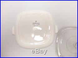 1960s Corning Ware Vintage 2 1/2 Quart Casserole Dish with Lid Stamped P-2 1/2-B