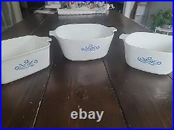 1970 Original Corning Ware Blue Cornflower Casserole Dish & Skillet Set? VTG