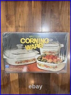 1970s Sealed RARE Corning Ware Spice O' Life 6 Piece Casserole Set A-300-8