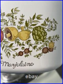 4 Rare Vintage Corning Ware L'Echalote La Marjolaine Spice of Life 3qt PYREX lid