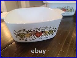 6 PC Set Corning Ware LE ROMARIN Casserole Baking Dishes VTG Rare Cooking