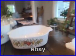 6 PC Set Corning Ware LE ROMARIN Casserole Baking Dishes VTG Rare Cooking