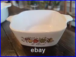 6 PC Set Corning Ware LE ROMARIN Casserole Baking Dishes VTG Rare Cooking