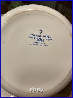 6pc Set Vintage Corning Ware Blue Cornflower Casserole Baking Dishes w 1 lid