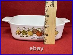 7pc Set Vintage Corning Ware Spice of Life Casserole Baking Dish Lot With 2 Lids