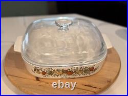 8 pc RARE Vintage Corningware Spice of Life Casserole Baking Dishes with lids