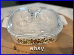 8 pc RARE Vintage Corningware Spice of Life Casserole Baking Dishes with lids