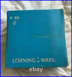 CORNING WARE Blue Cornflower 1962 VINTAGE DEADSTOCK Original Box P-65 MEMORYLEN