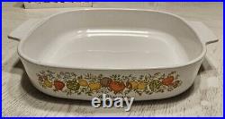 CORNING WARE SPICE OF LIFE Le ROMARIN A-10-B CASSEROLE Etched 33 Lid Rare Vtg