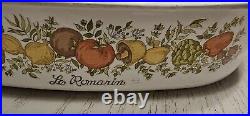 CORNING WARE SPICE OF LIFE Le ROMARIN A-10-B CASSEROLE Etched 33 Lid Rare Vtg