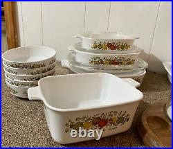Classic 1970's 45- piece Corning Ware Vintage Spice Of Life Set
