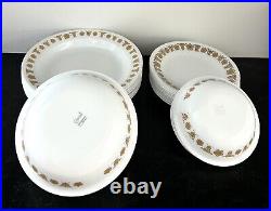 Corelle Butterfly Gold Vtg 55 Pcs Dinner Set Mixed PYREX Lot Assorted Sizes