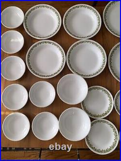 Corelle Spring Blossom Crazy Daisy Dinnerware Vintage 29 Pieces (As-Is)