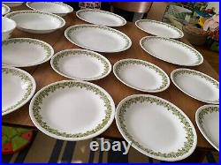 Corelle Spring Blossom Crazy Daisy Dinnerware Vintage 29 Pieces (As-Is)