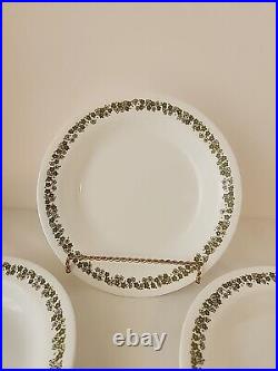 Corelle Spring Blossom Set Of 4 Pasta Soup Rimmed Flat Bottom Bowls VINTAGE