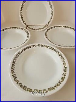 Corelle Spring Blossom Set Of 4 Pasta Soup Rimmed Flat Bottom Bowls VINTAGE