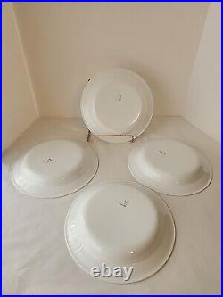 Corelle Spring Blossom Set Of 4 Pasta Soup Rimmed Flat Bottom Bowls VINTAGE