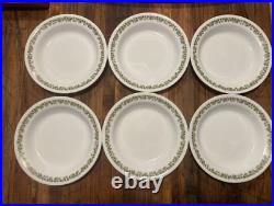 Corelle Spring Blossom Set Of 6 Pasta Soup Rimmed Flat Bottom Bowls VINTAGE 8.5