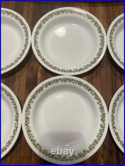 Corelle Spring Blossom Set Of 6 Pasta Soup Rimmed Flat Bottom Bowls VINTAGE 8.5