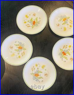 Corelle Wildflower Dinner & Salad Plates Vintage 1970s Retired By Corning