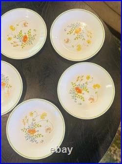 Corelle Wildflower Dinner & Salad Plates Vintage 1970s Retired By Corning