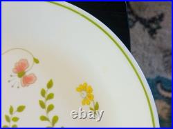 Corelle Wildflower Dinner & Salad Plates Vintage 1970s Retired By Corning