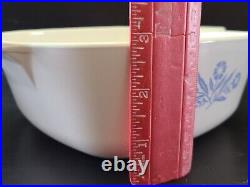 Corning Ware 1958-1959 Blue Cornflower 1 QT Square Casserole Dish C-30 Vintage