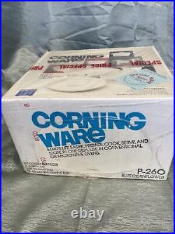 Corning Ware 4-Piece Cornflower Set Brand New Sealed Box P-260-7