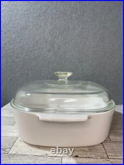 Corning Ware 4 Quart La Sauge With Pyrex Lid USA Oven Microwave A-84-B VTG