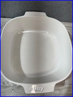 Corning Ware 4 Quart La Sauge With Pyrex Lid USA Oven Microwave A-84-B VTG