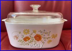 Corning Ware 5 Litre Wildflower Saucepan With Lid Vintage! VERY RARE