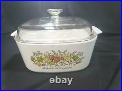 Corning Ware 5 Qt Spice O Life Vintage Casserole Dish A-5-B withLid Never Used