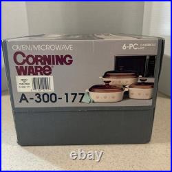 Corning Ware # A-300-177 Forever Yours Casserole Set 6 Pc. New 1990
