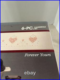 Corning Ware # A-300-177 Forever Yours Casserole Set 6 Pc. New 1990