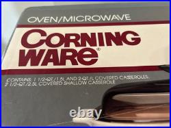 Corning Ware # A-300-177 Forever Yours Casserole Set 6 Pc. New 1990