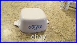 Corning Ware Blue Cornflower 1960's with backstamps Corning Ware Blue Cornflower 1960's with backstamps