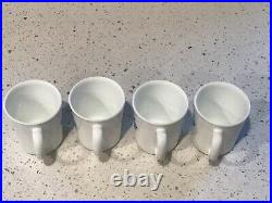 Corning Ware Blue Cornflower Coffee Cups Mugs Set Of 4 Made In USA Vintage Rare