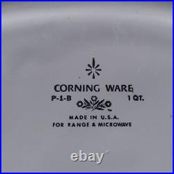 Corning Ware Blue Cornflower P-1-B 1QT Casserole Dish No Lid Made in USA Vintage